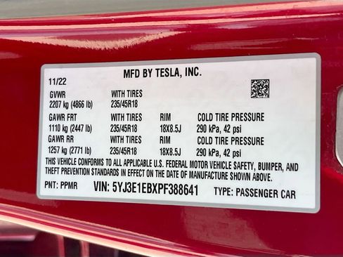 Used 2023 Tesla Model 3 Long Range AWD/4WD image 33