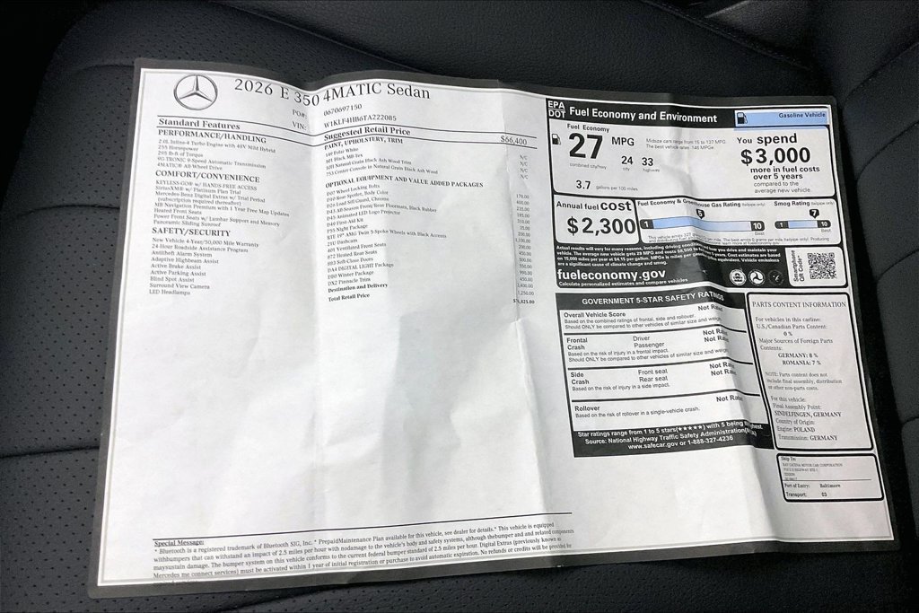 Used 2026 Mercedes-Benz E 350 4MATIC Sedan image 22