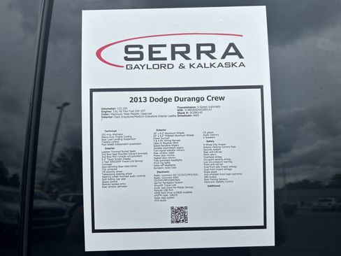 Used 2013 Dodge Durango Crew w/ Trailer Tow Group IV AWD/4WD image 37