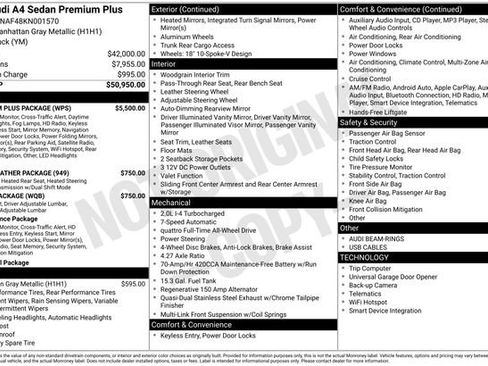Used 2019 Audi A4 2.0T Premium Plus w/ Premium Plus Package image 2