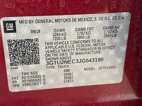 Used 2018 GMC Sierra 1500 SLT AWD/4WD image 77