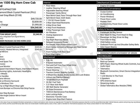 Certified 2023 RAM 1500 Big Horn w/ Trailer Tow Group AWD/4WD image 6