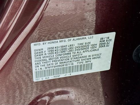 Used 2016 Honda Pilot Elite image 39