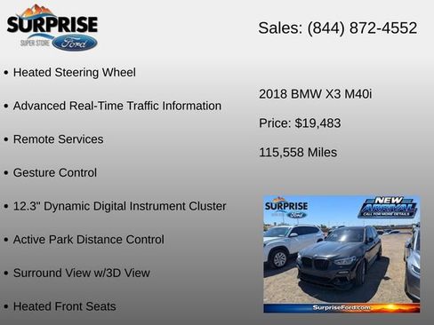 Used 2018 BMW X3 M40i AWD/4WD image 19