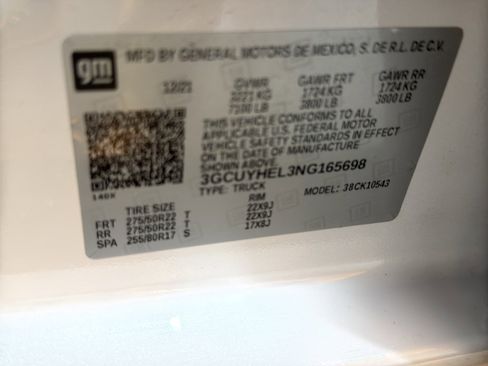 Certified 2022 Chevrolet Silverado 1500 High Country w/ Technology Package image 42