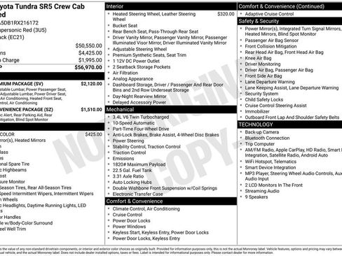 Used 2024 Toyota Tundra SR5 w/ SR5 Premium Package AWD/4WD image 26