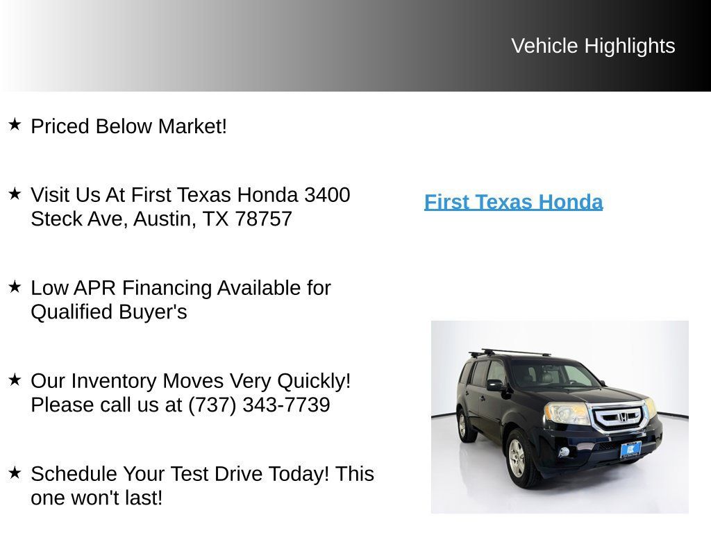 Used 2011 Honda Pilot EX-L image 9