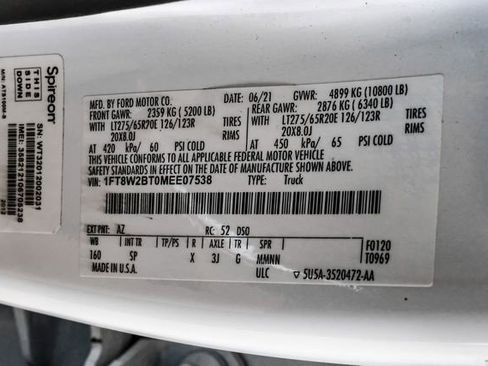 Used 2021 Ford F250 King Ranch w/ King Ranch Ultimate Package image 50