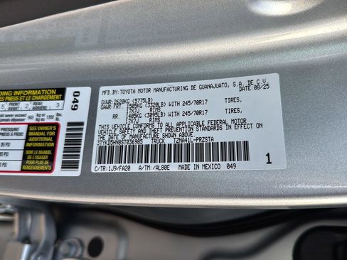 New 2025 Toyota Tacoma SR image 32