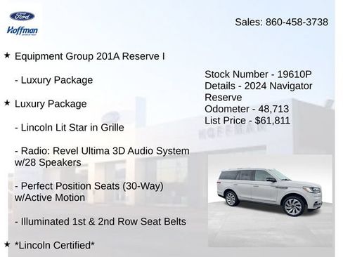 Certified 2024 Lincoln Navigator Reserve AWD/4WD image 5
