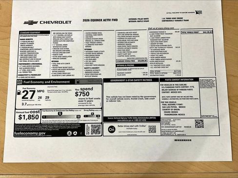 New 2026 Chevrolet Equinox ACTIV image 14