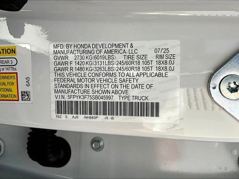 New 2025 Honda Ridgeline TrailSport+ image 14