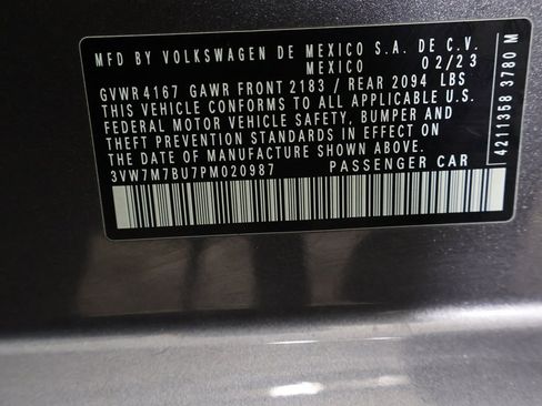 Certified 2023 Volkswagen Jetta SE w/ Panoramic Sunroof Package image 42