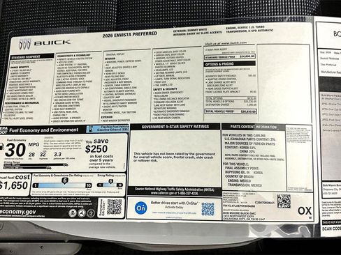 New 2026 Buick Envista Preferred w/ Advanced Safety Package image 14
