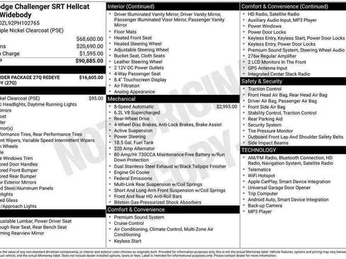 Used 2023 Dodge Challenger SRT Hellcat Redeye RWD image 9