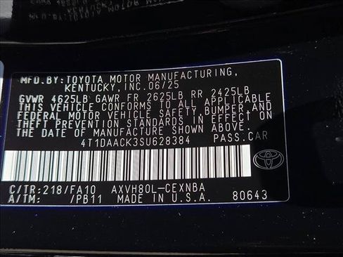 Used 2025 Toyota Camry LE w/ Convenience Package FWD image 25