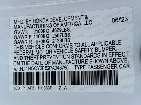 Certified 2023 Honda Accord Sport image 33
