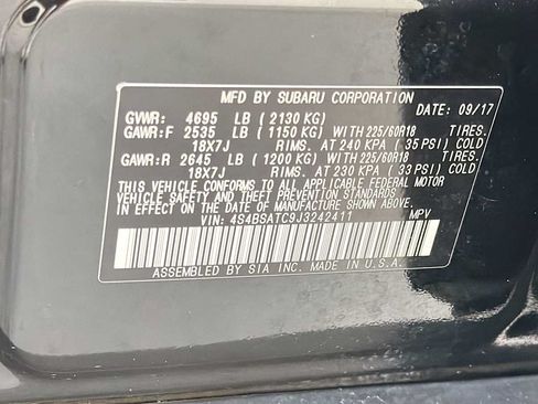 Used 2018 Subaru Outback 2.5i Touring w/ Popular Package #3 AWD/4WD image 11