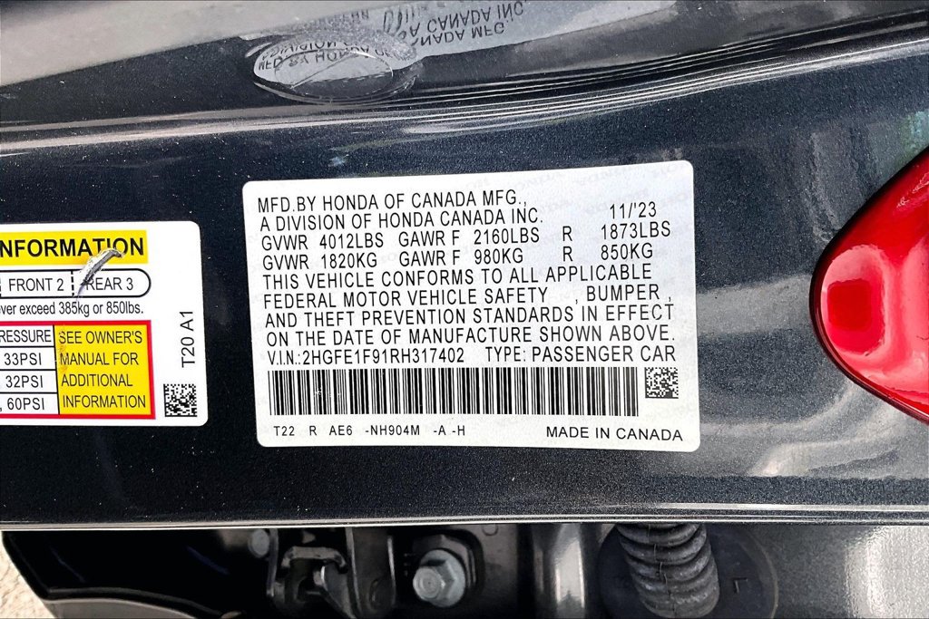 Used 2024 Honda Civic Touring image 16