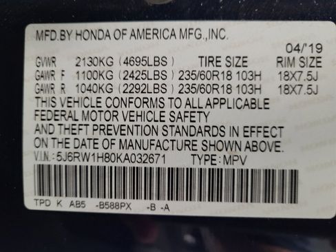 Used 2019 Honda CR-V EX-L image 33