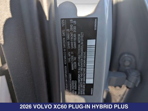 New 2026 Volvo XC60 T8 Plus w/ Protection Package Premier AWD/4WD image 26