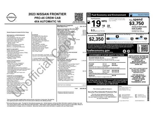 Used 2023 Nissan Frontier PRO-4X w/ Pro-4X Premium Package AWD/4WD image 48