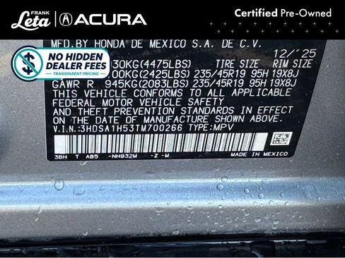 Used 2026 Acura ADX A-Spec FWD image 16