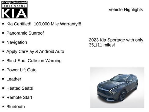 Certified 2023 Kia Sportage SX FWD image 7