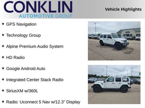 Used 2024 Jeep Wrangler Unlimited Sahara w/ Technology Group AWD/4WD image 2