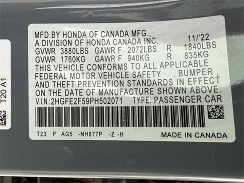 Used 2023 Honda Civic Sport image 22