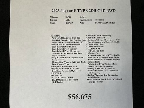 Used 2023 Jaguar F-TYPE Coupe RWD image 22