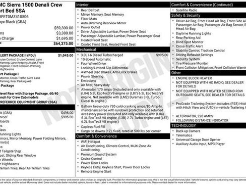 Used 2021 GMC Sierra 1500 Denali w/ Driver Alert Package II AWD/4WD image 3