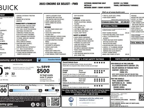 Used 2023 Buick Encore GX Select w/ Sport Touring Package FWD image 38