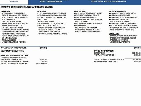 New 2025 Ford Escape ST-Line Elite image 2