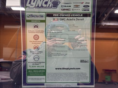 Used 2022 GMC Acadia Denali w/ GMC Pro Grade Package image 42