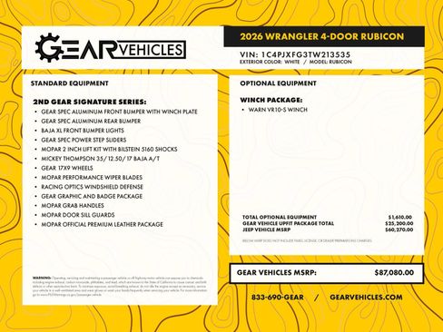 New 2026 Jeep Wrangler Unlimited Rubicon w/ Technology Group image 42