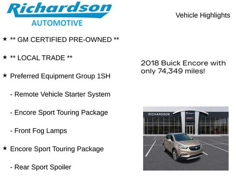 Used 2018 Buick Encore Sport Touring FWD image 11