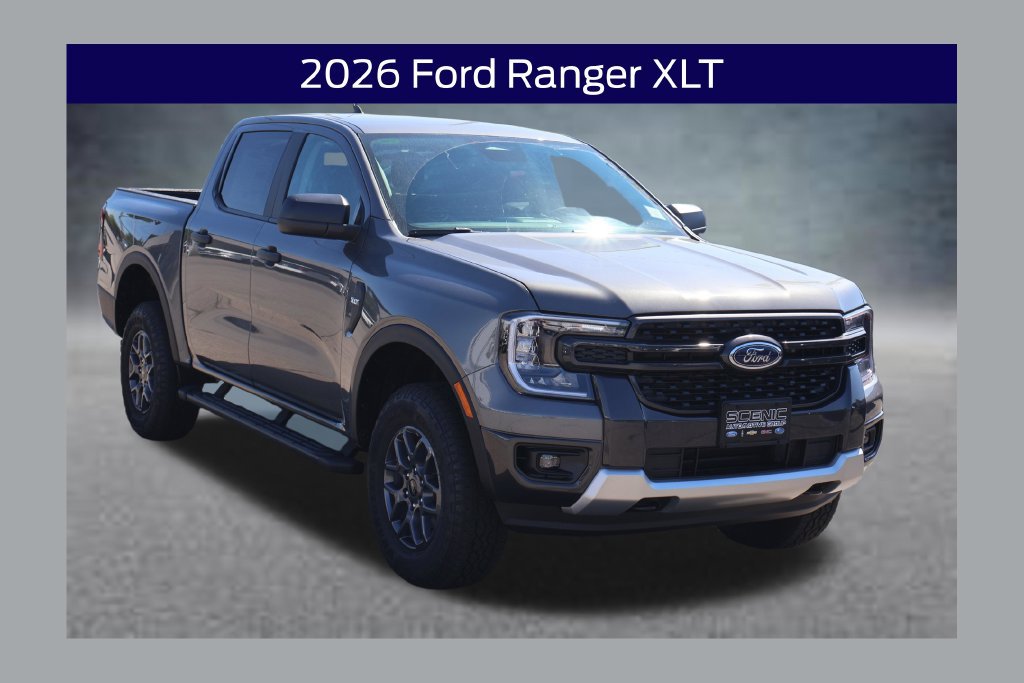 New 2026 Ford Ranger XLT w/ Trailer Tow Package AWD/4WD 360° Tour