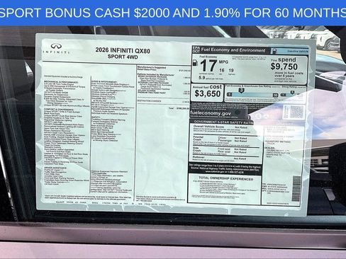 New 2026 INFINITI QX80 SPORT image 24