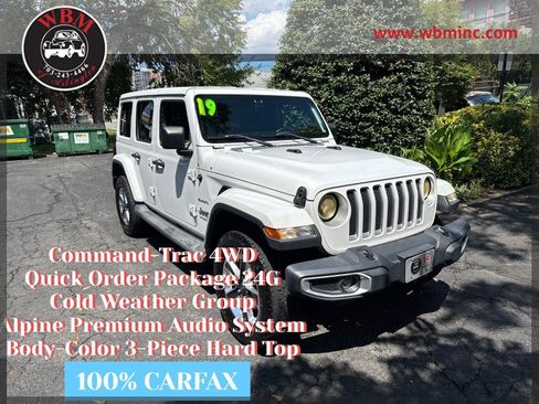 Used 2019 Jeep Wrangler Unlimited Sahara AWD/4WD image 1
