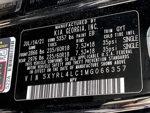 Used 2021 Kia Sorento S w/ Panoramic Sunroof Package image 35