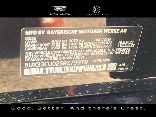 Used 2025 BMW X5 M60i w/ M Sport Professional Package AWD/4WD image 30