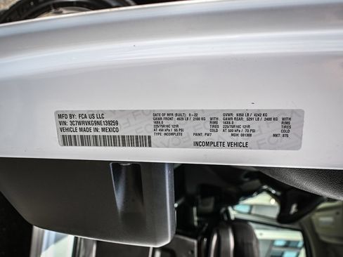 Used 2022 RAM ProMaster 3500 w/ Convenience Group FWD image 21