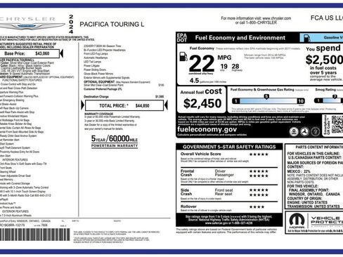 Used 2024 Chrysler Pacifica Touring-L image 4