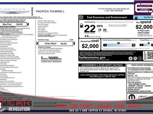 Used 2023 Chrysler Pacifica Touring-L FWD image 9