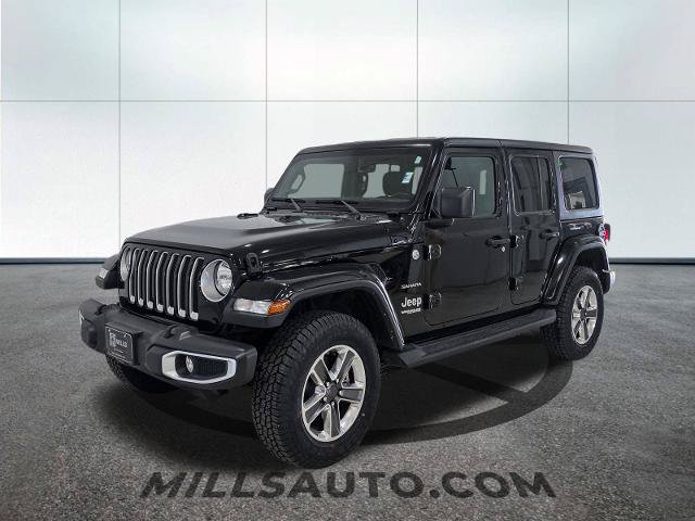 Used 2021 Jeep Wrangler Unlimited Sahara w/ Uconnect 4C Nav & Sound Group AWD/4WD image 2