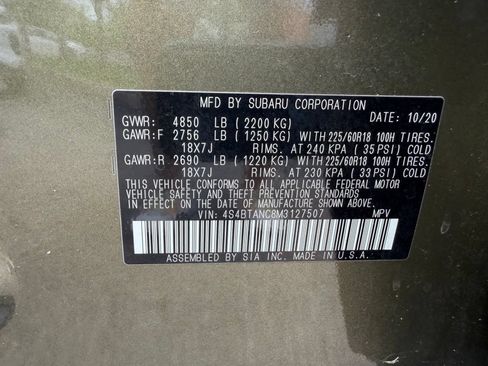 Used 2021 Subaru Outback Limited w/ Popular Package #2 AWD/4WD image 28