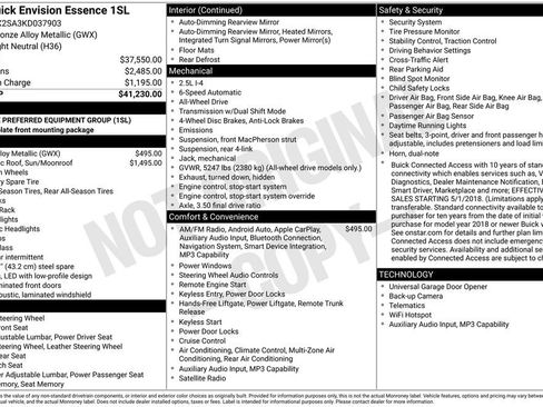 Used 2019 Buick Envision Essence AWD/4WD image 5