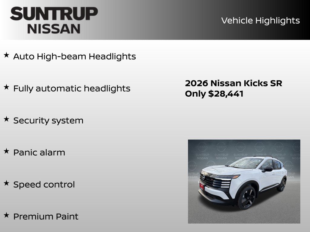 Certified 2026 Nissan Kicks SR w/ Cold Weather Package AWD/4WD image 38
