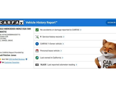 Certified 2022 Mercedes-Benz EQS 580 EQS 580 4MATIC Sedan image 3